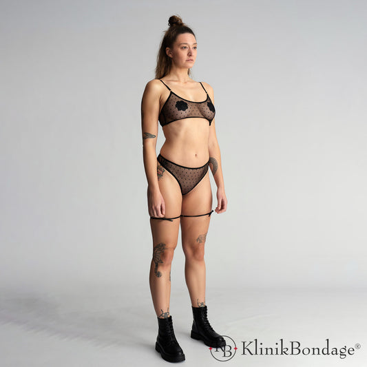 Transparante lingerie set