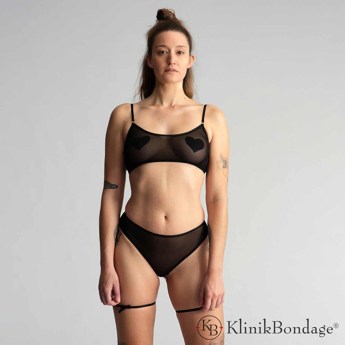 Transparante lingerie zwart