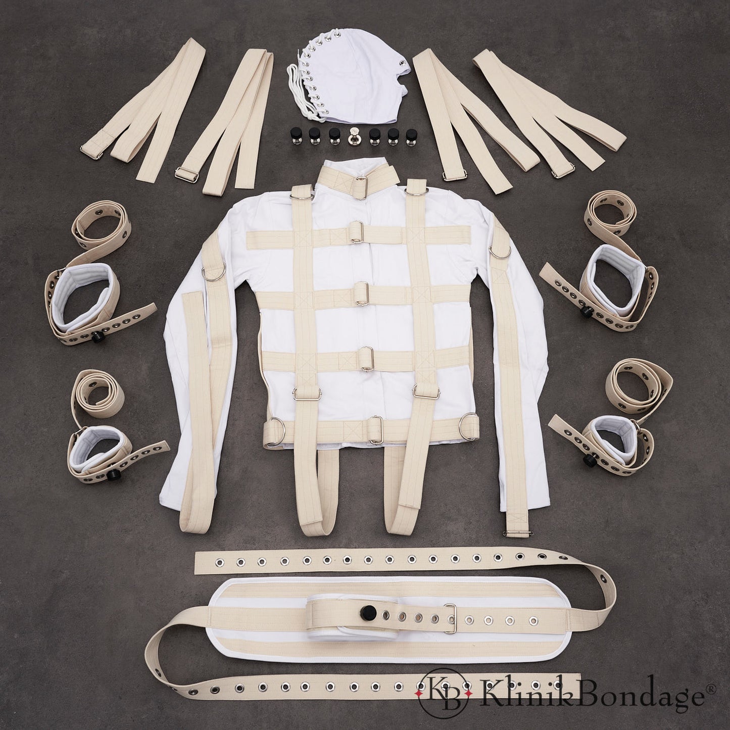 Veste forcée bdsm set blanc