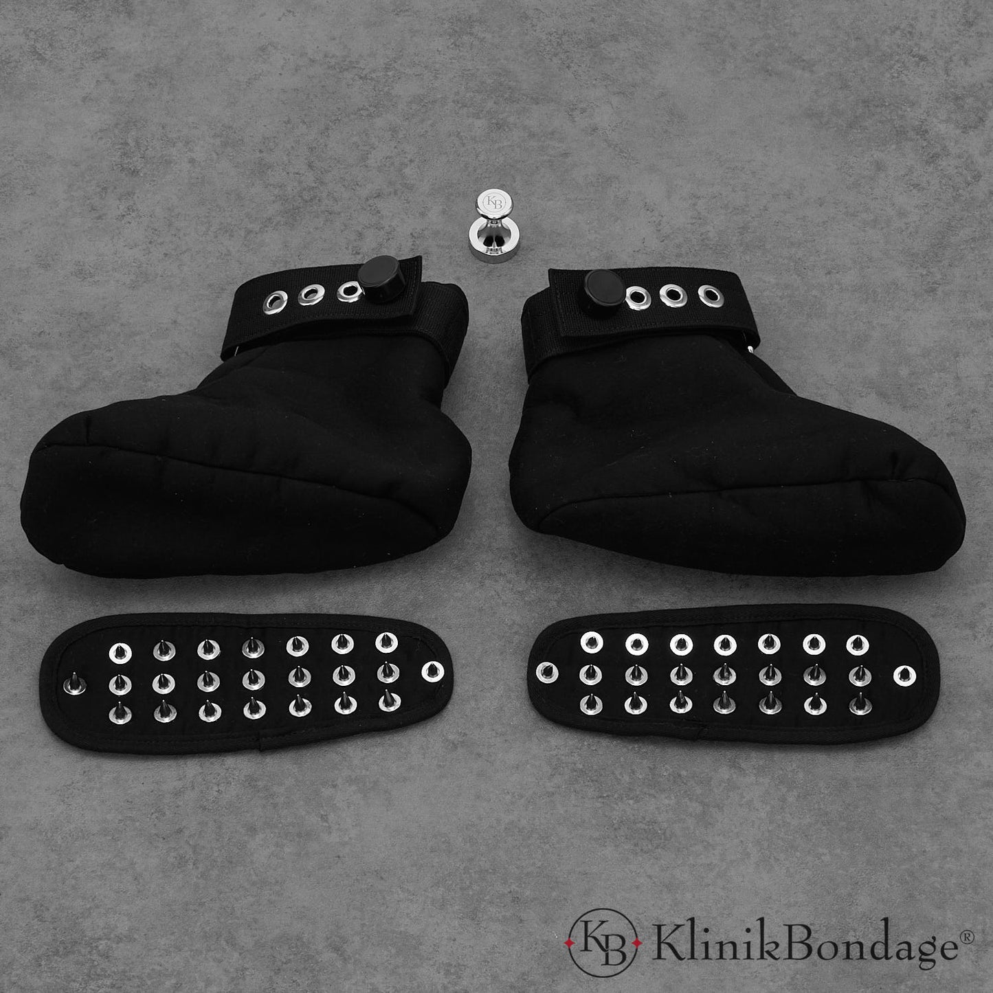 BDSM crawling shoes black