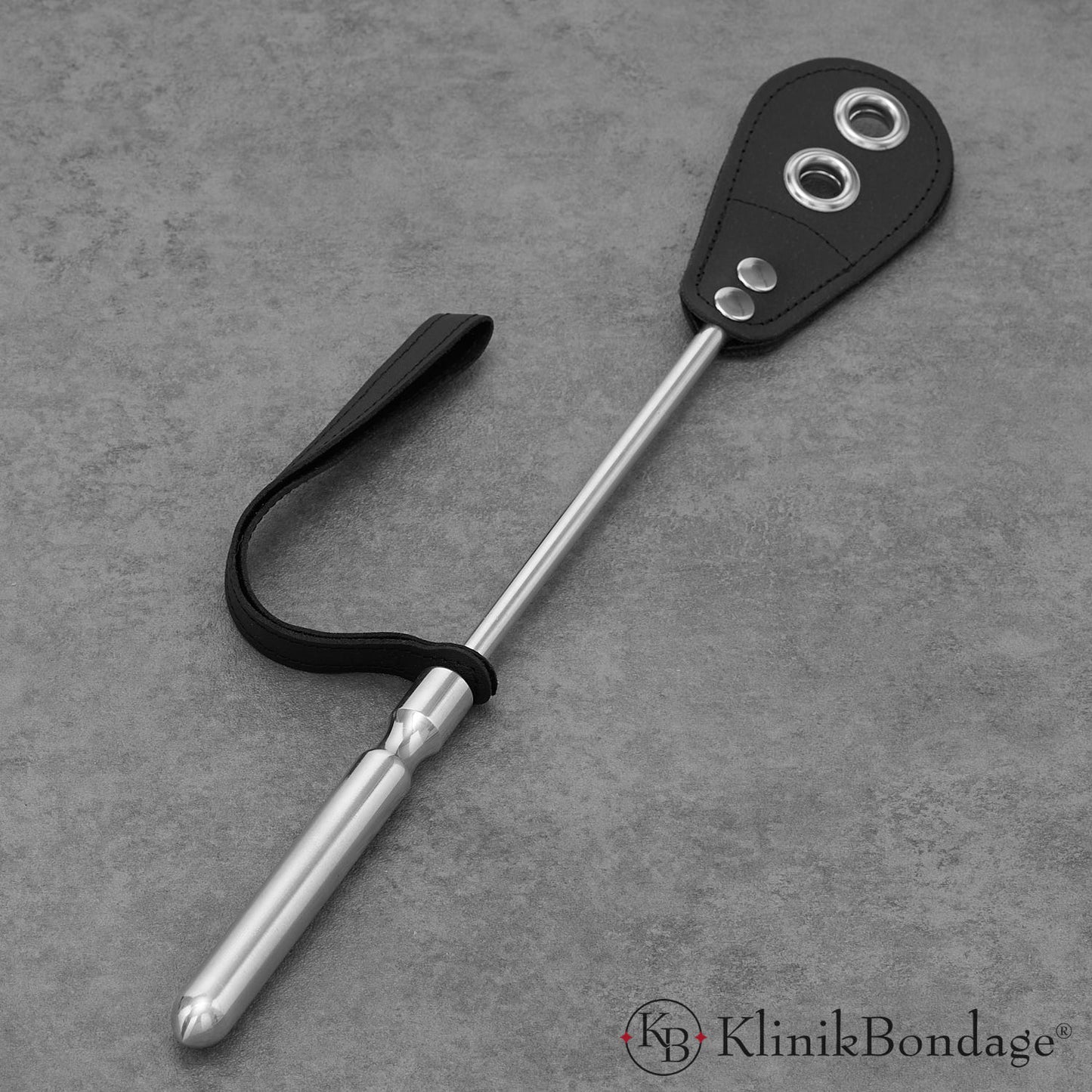 BDSM whip with aluminum handle