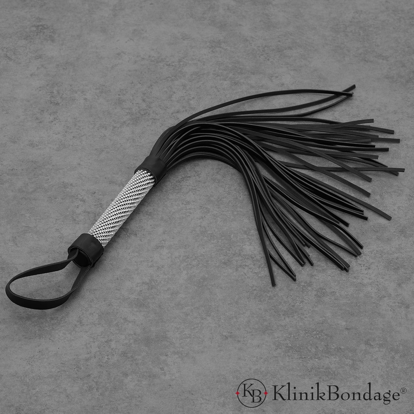 Spanking toy flogger with gemstones