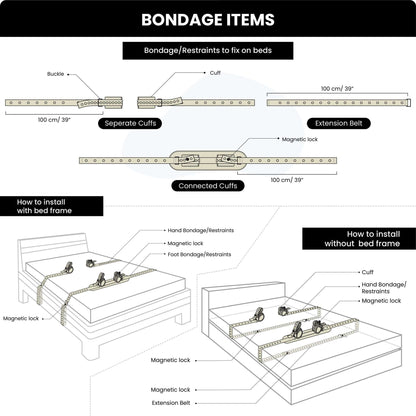 Feet Bondage Restraints 2pcs Set