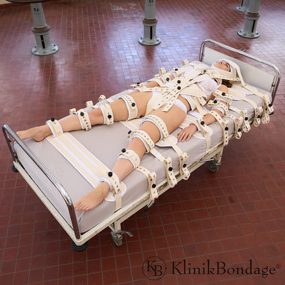 20 -punts fixatie bed Bondage set wit