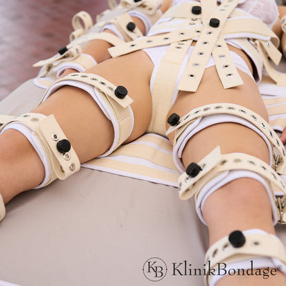 20 -punts fixatie bed Bondage set wit