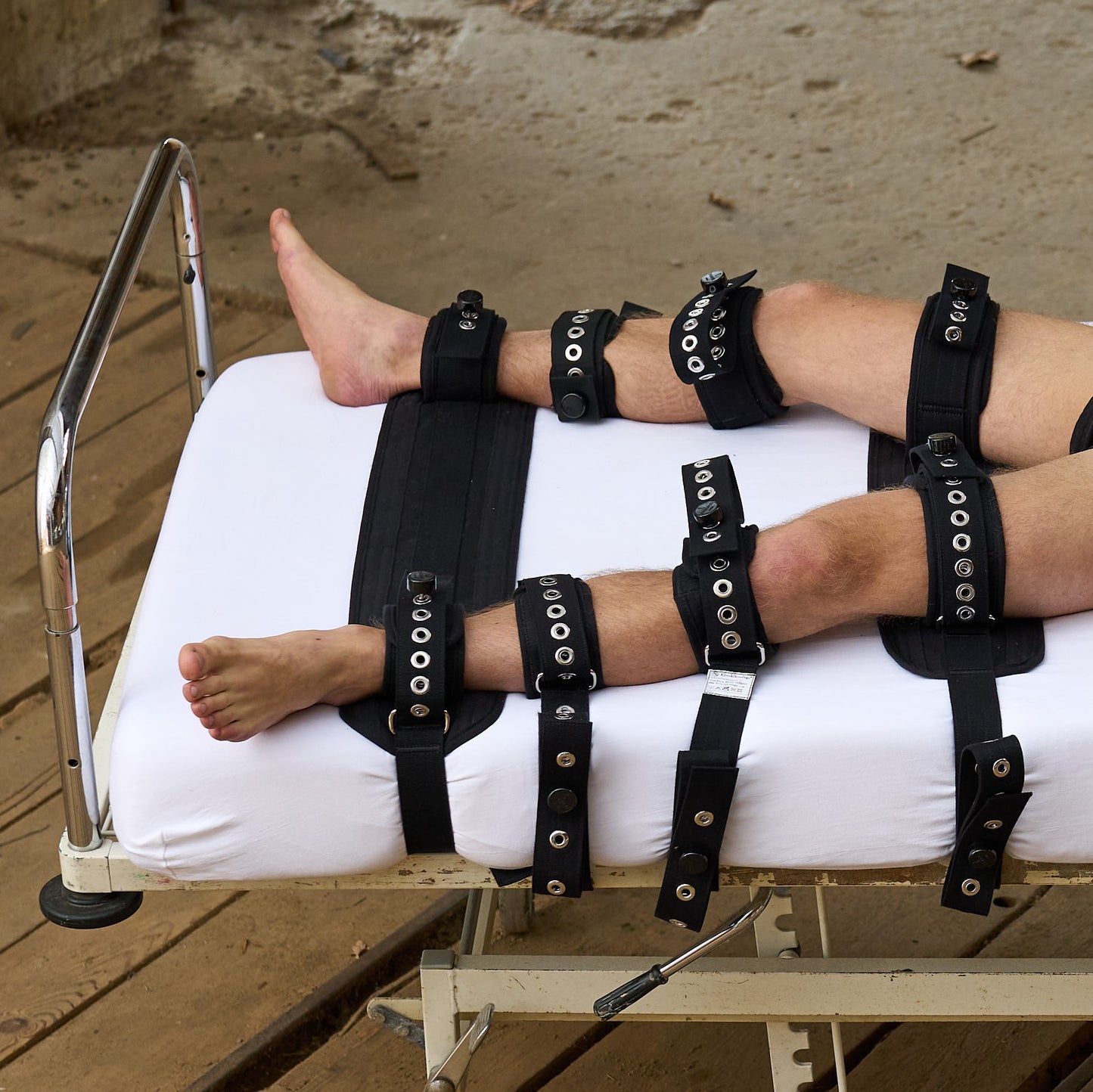 20 -punts fixatie bed Bondage set zwart