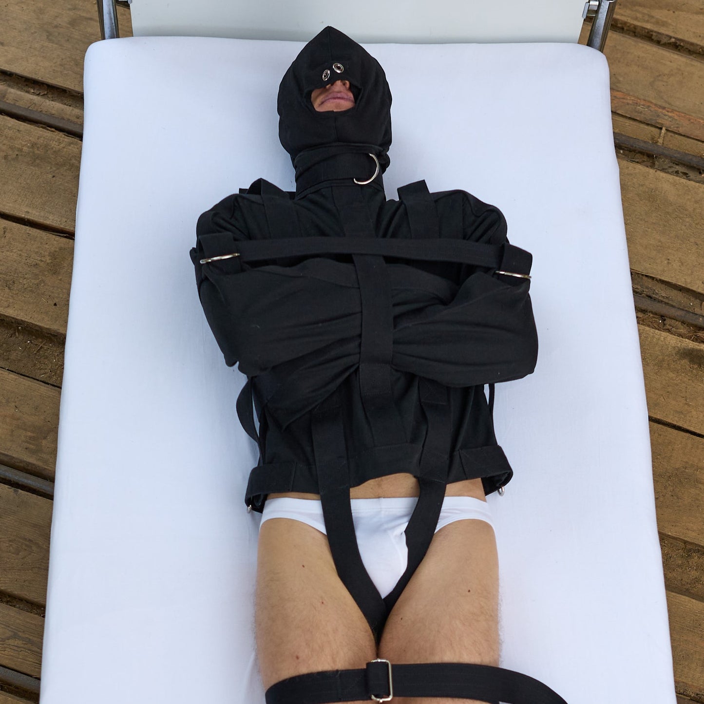 Zwangsjacke Bondage Set Schwarz