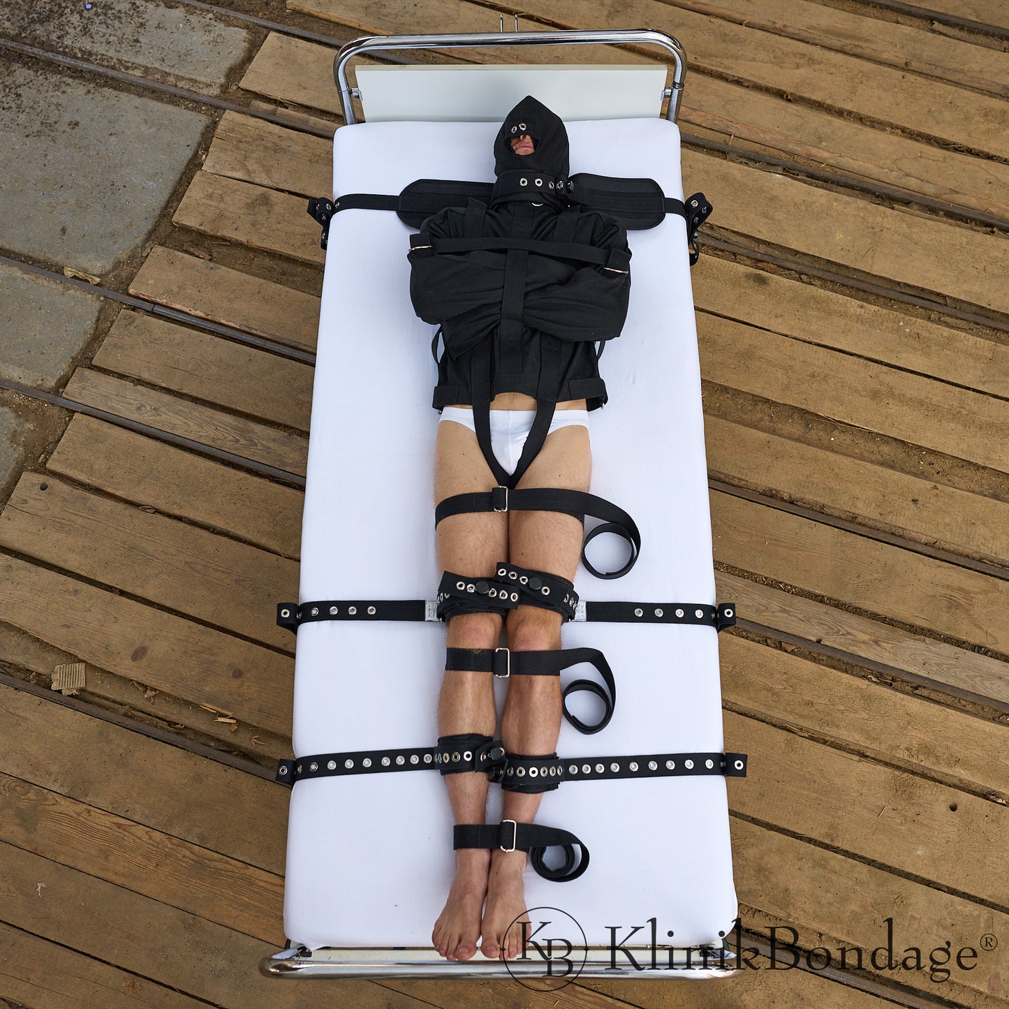 Geforceerd jasje BDSM Set zwart