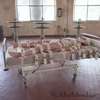 20 -punts fixatie bed Bondage set wit