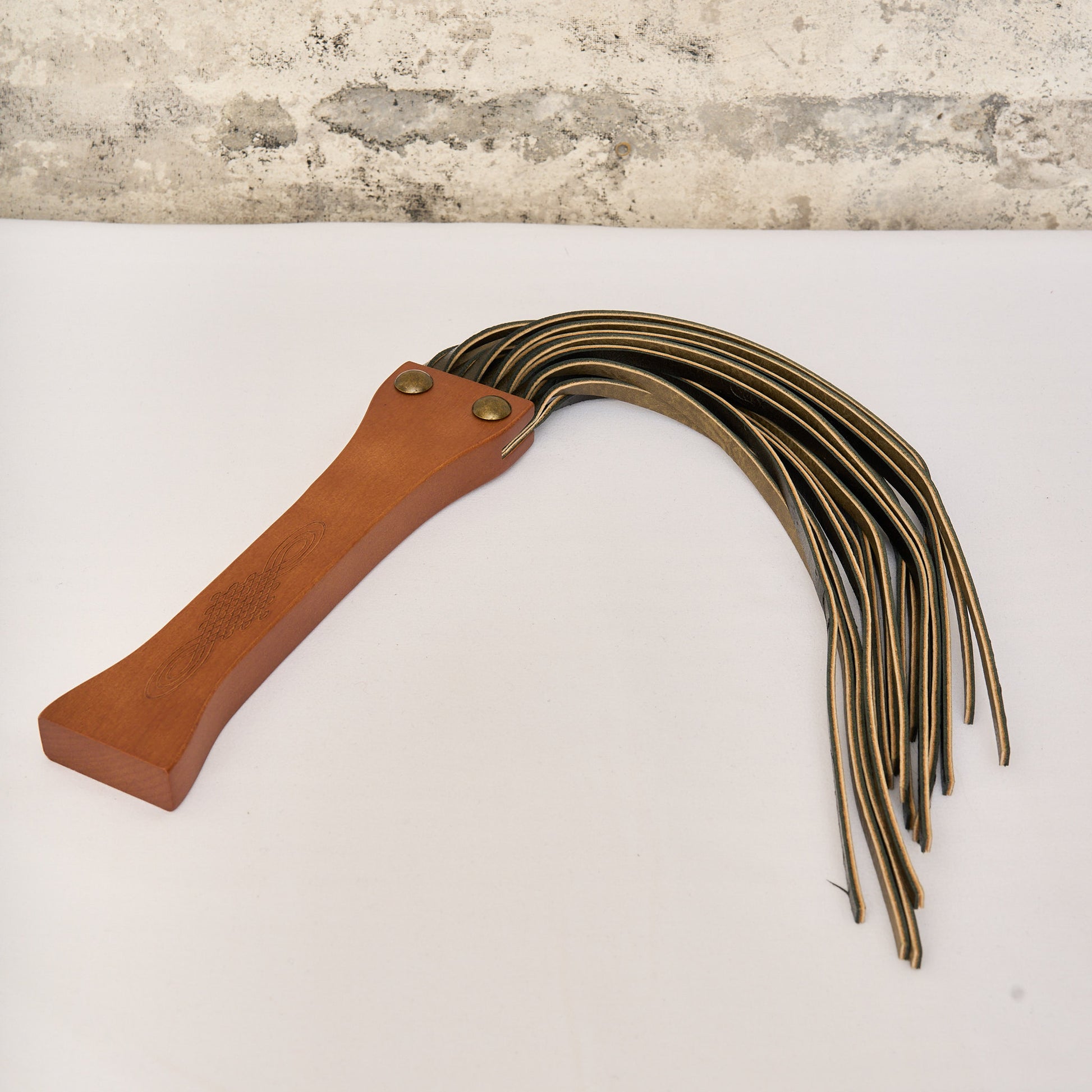 Brown Kinky Vintage Flogger Whip